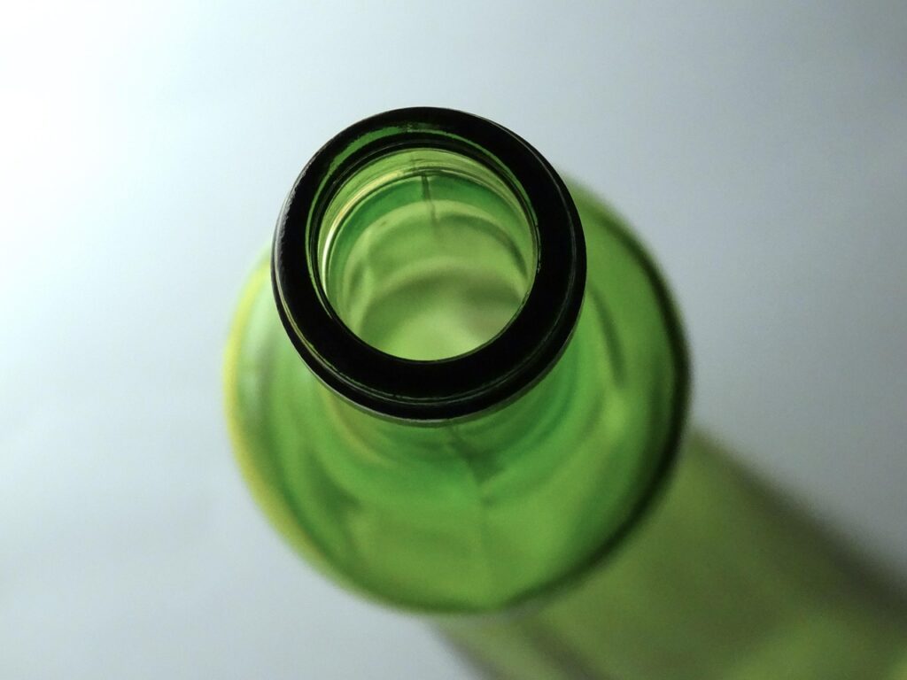 bottle, bottle opening, bottleneck, glass, opening, transparent, glass green, bottleneck, bottleneck, bottleneck, bottleneck, bottleneck